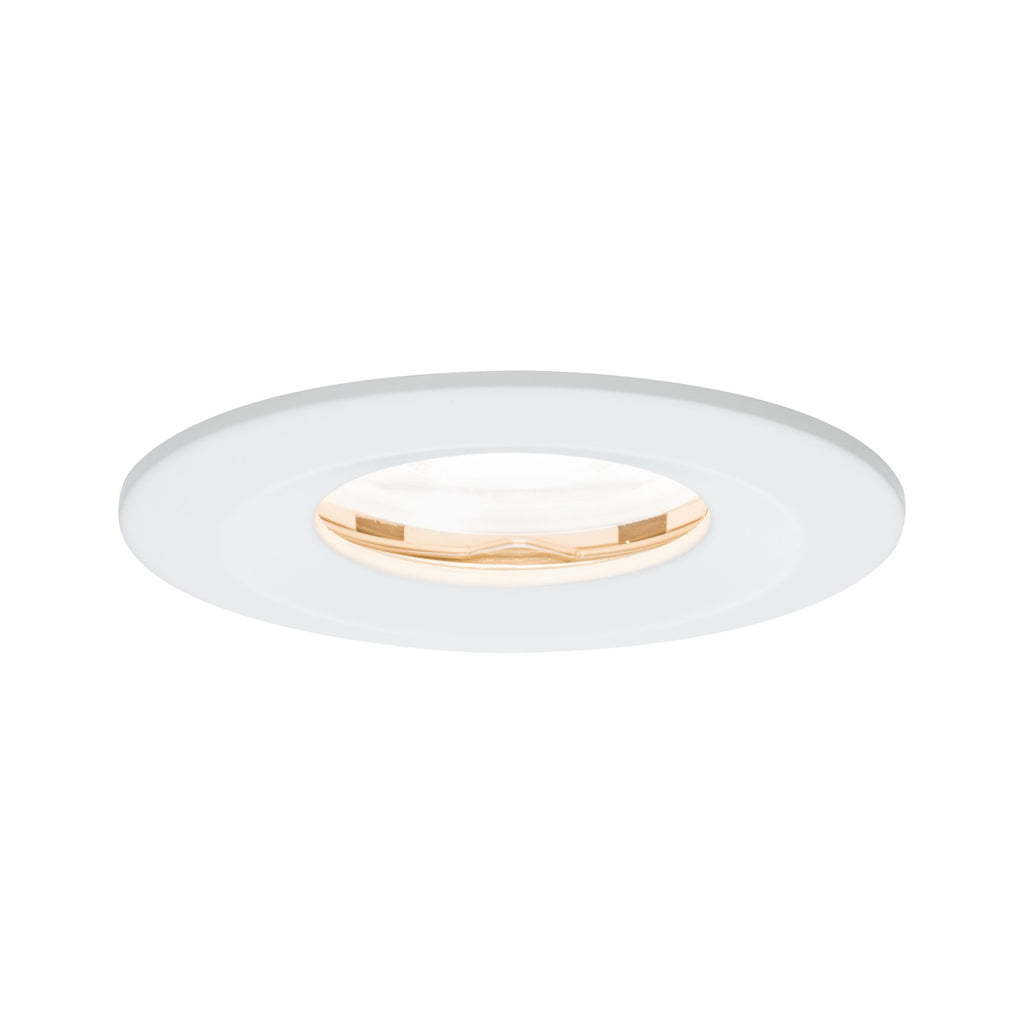 Paulmann Premium EBL Set Nova rund dim LED IP65 1x7W 230V GU10 51mm Weiß matt/Alu Zink