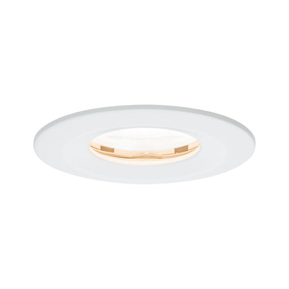 Paulmann Premium EBL Set Nova rund dim LED IP65 1x7W 230V GU10 51mm Weiß matt/Alu Zink