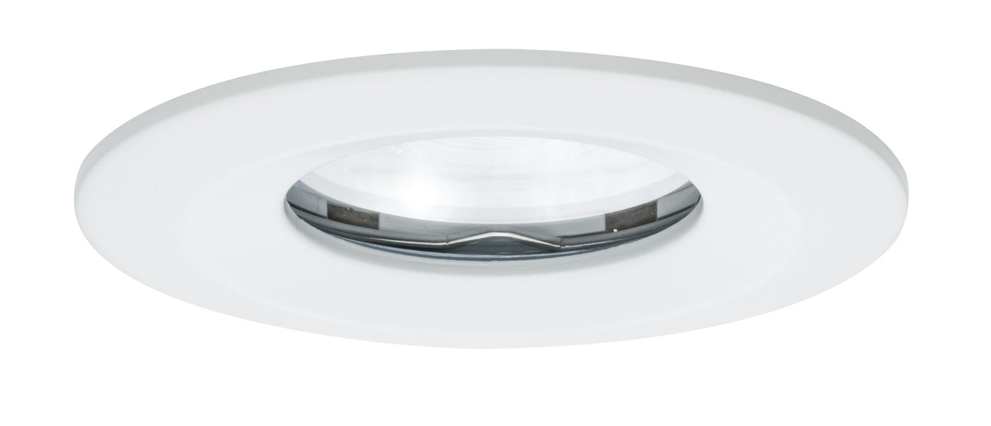 Paulmann Premium EBL Set Nova rund dim LED IP65 1x7W 230V GU10 51mm Weiß matt/Alu Zink