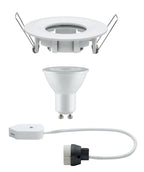 Paulmann Premium EBL Set Nova rund dim LED IP65 1x7W 230V GU10 51mm Weiß matt/Alu Zink
