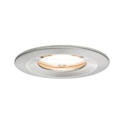 Paulmann Premium EBL Set Nova rund dim LED IP65 1x7W 230V GU10 51mm Eisen geb./Alu Zink