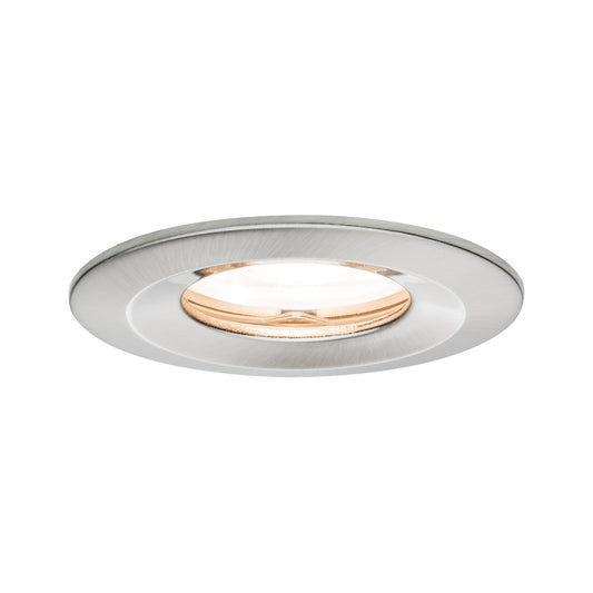 Paulmann Premium EBL Set Nova rund dim LED IP65 1x7W 230V GU10 51mm Eisen geb./Alu Zink