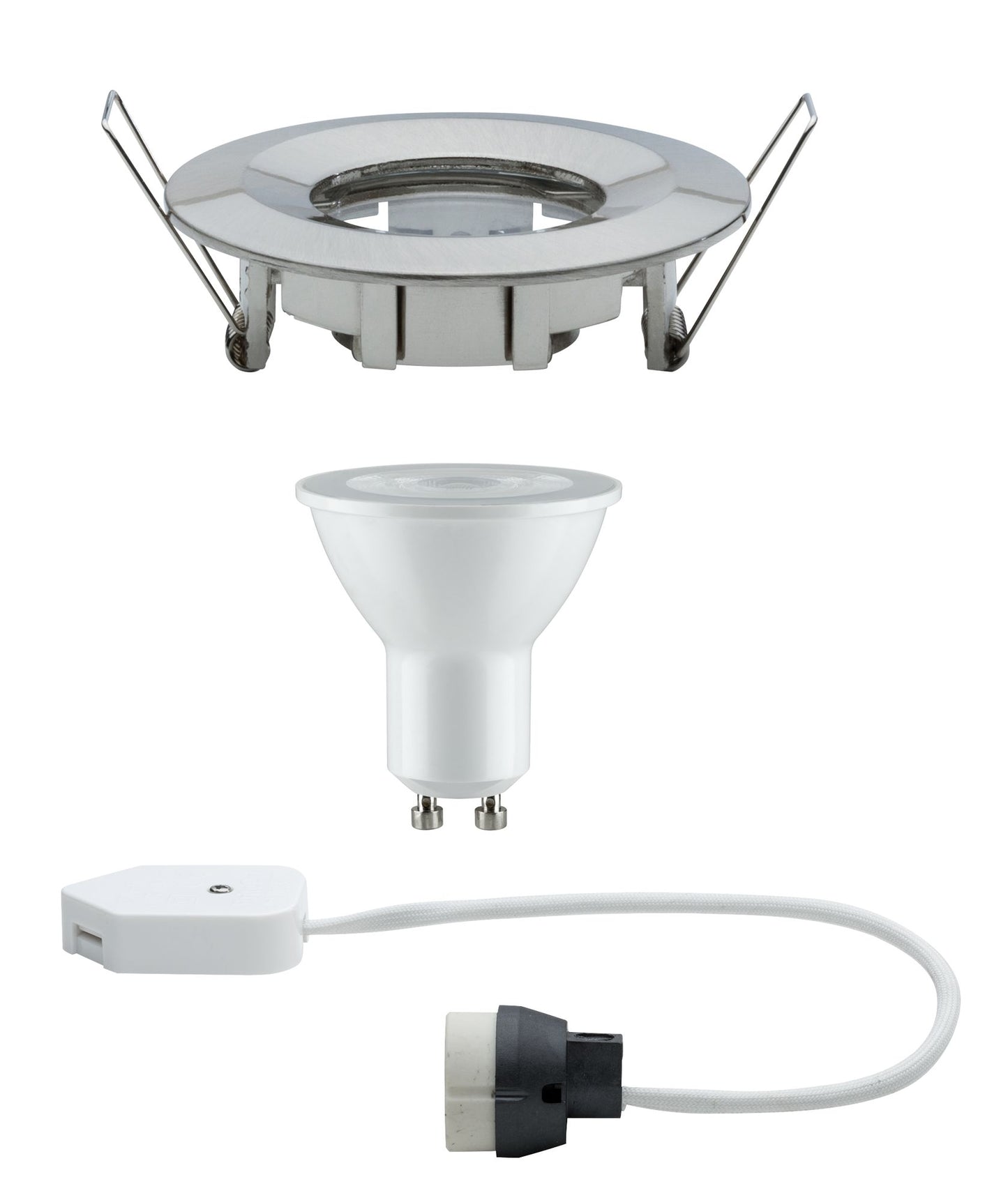 Paulmann Premium EBL Set Nova rund dim LED IP65 1x7W 230V GU10 51mm Eisen geb./Alu Zink