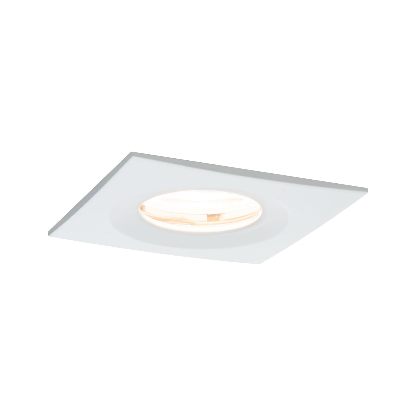 Paulmann Premium EBL Set Nova eckig dim LED IP65 1x7W 230V GU10 51mm Weiß matt/Alu Zink
