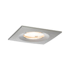 Paulmann Premium EBL Set Nova eckig dim LED IP65 1x7W 230V GU10 51mm Eisen geb./Alu Zink