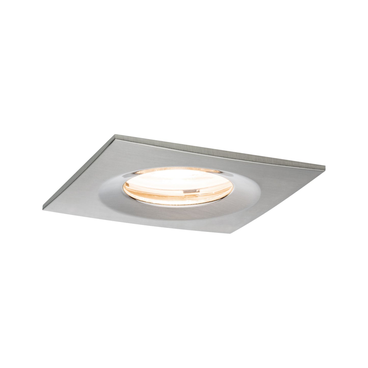 Paulmann Premium EBL Set Nova eckig dim LED IP65 1x7W 230V GU10 51mm Eisen geb./Alu Zink