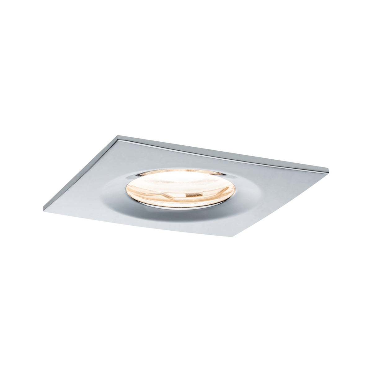 Paulmann Premium EBL Set Nova eckig dim LED IP65 1x7W 230V GU10 51mm Chrom/Alu Zink