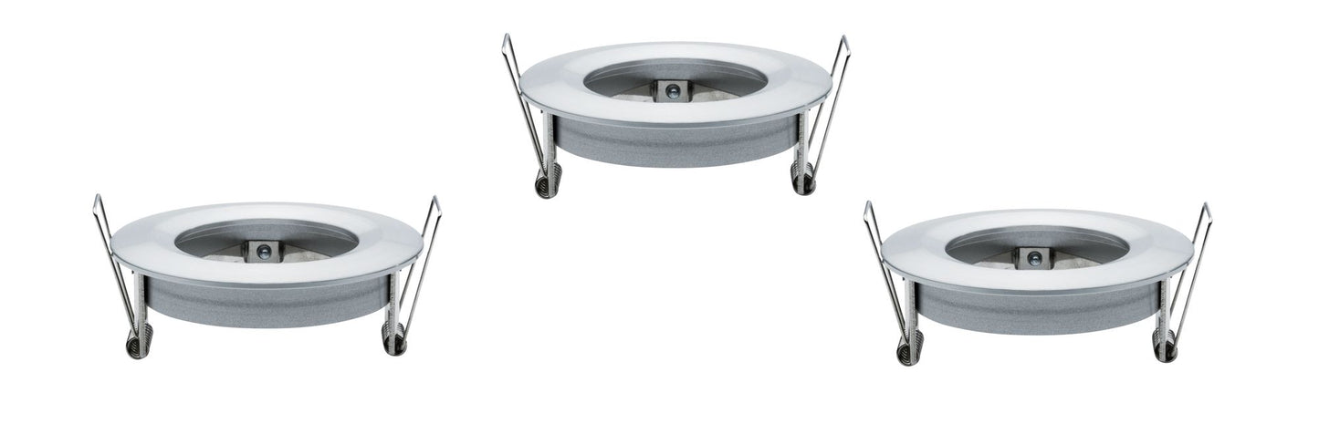Paulmann 2Easy EBL Nova 3er Spot-Set rund starr max. 35W 230V 51mm Alu gedreht/Alu Zink