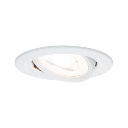 Paulmann EBL Nova rund schwenkb max. 35W 230V GU10 51mm Weiß matt/Alu Zink