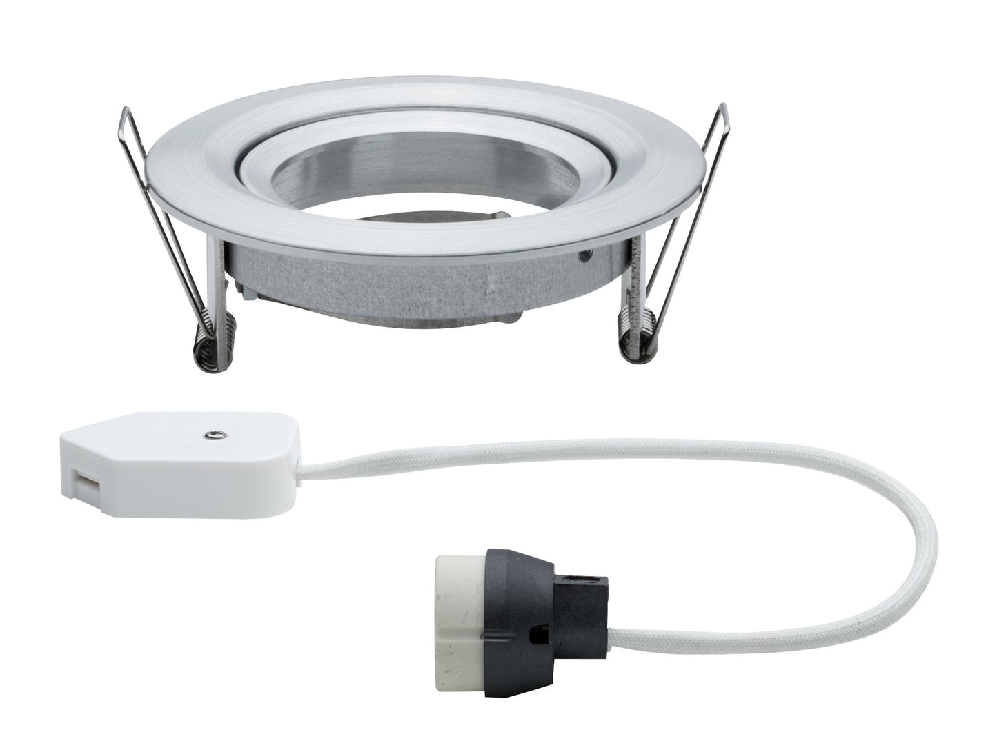 Paulmann EBL Nova rund schwenkb max. 35W 230V GU10 51mm Alu gedreht/Alu Zink