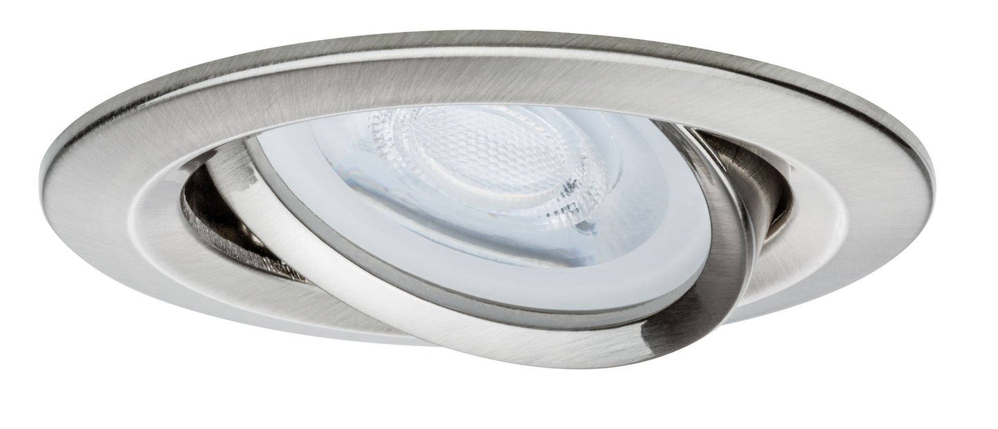 Paulmann EBL Nova rund schwenkb max. 35W 230V GU10 51mm Eisen geb./Alu Zink