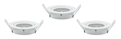 Paulmann 2Easy EBL Nova 3er Spot-Set rund schwb max. 35W 230V 51mm Weiß matt/Alu Zink