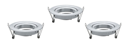 Paulmann 2Easy EBL Nova 3er Spot rund schwenkbar max. 35W 230V 51mm Alu gedreht/Alu Zink