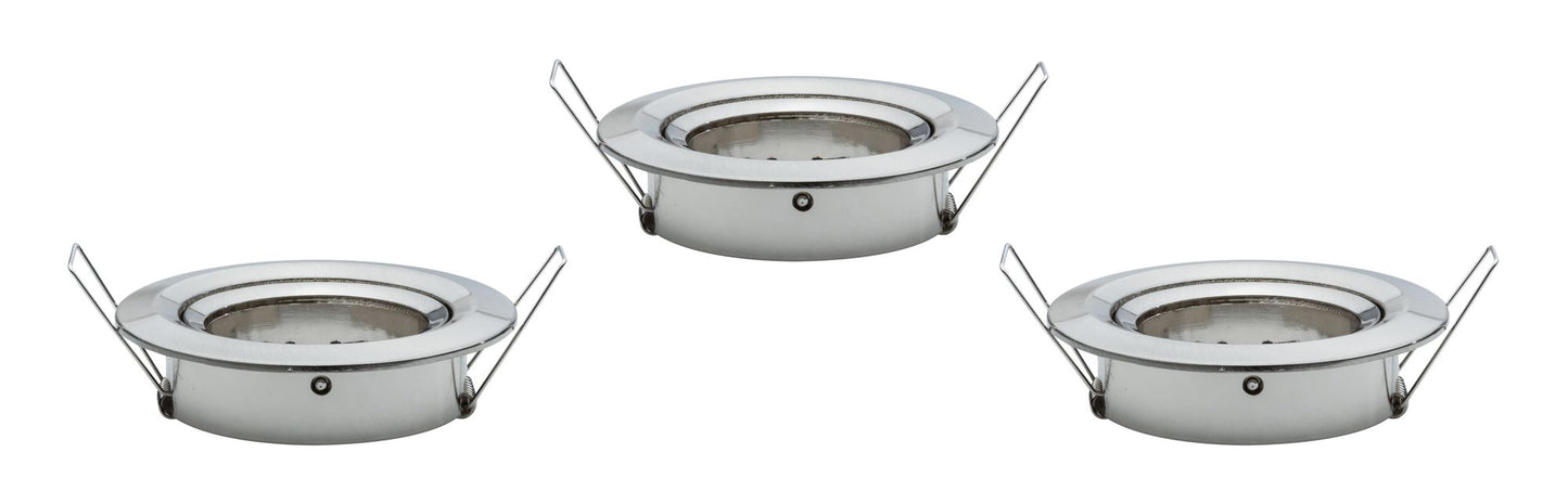 Paulmann 2Easy EBL Nova 3er Spot rund schwenkbar max. 35W 230V 51mm Eisen geb./Alu Zink