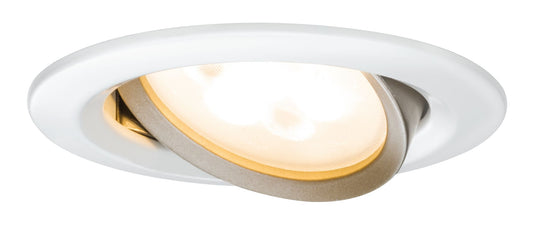 Paulmann EBL Set Nova Plus rund schwb warm-dim LED GU10 3x5W 230V Weiß matt/Cha Gold/A