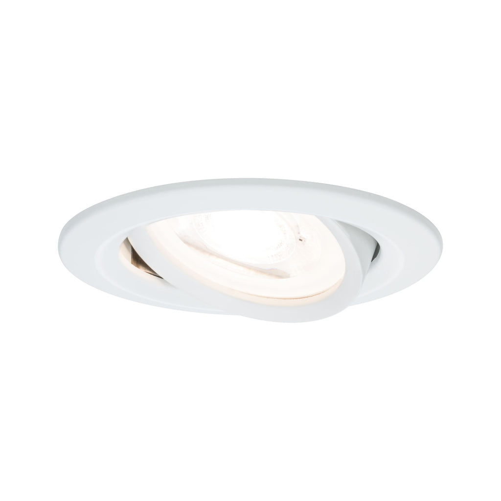 Paulmann Premium EBL Set Nova rund schwenkbar LED 3x5,5W 230V Weiß matt/Alu