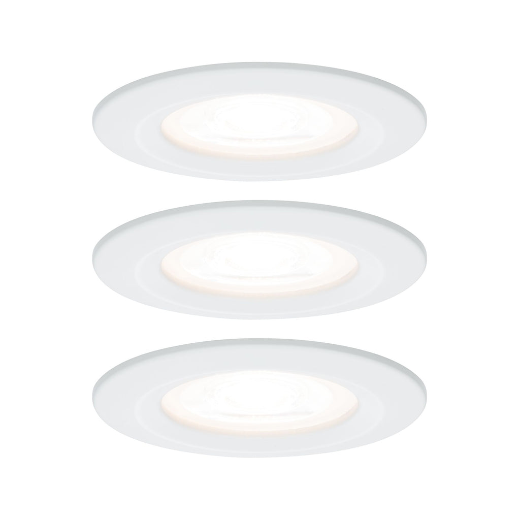 Paulmann Premium EBL Set Nova rund starr LED 3x5,5W 230V Weiß matt/Alu