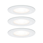 Paulmann Premium EBL Set Nova rund starr LED 3x5,5W 230V Weiß matt/Alu
