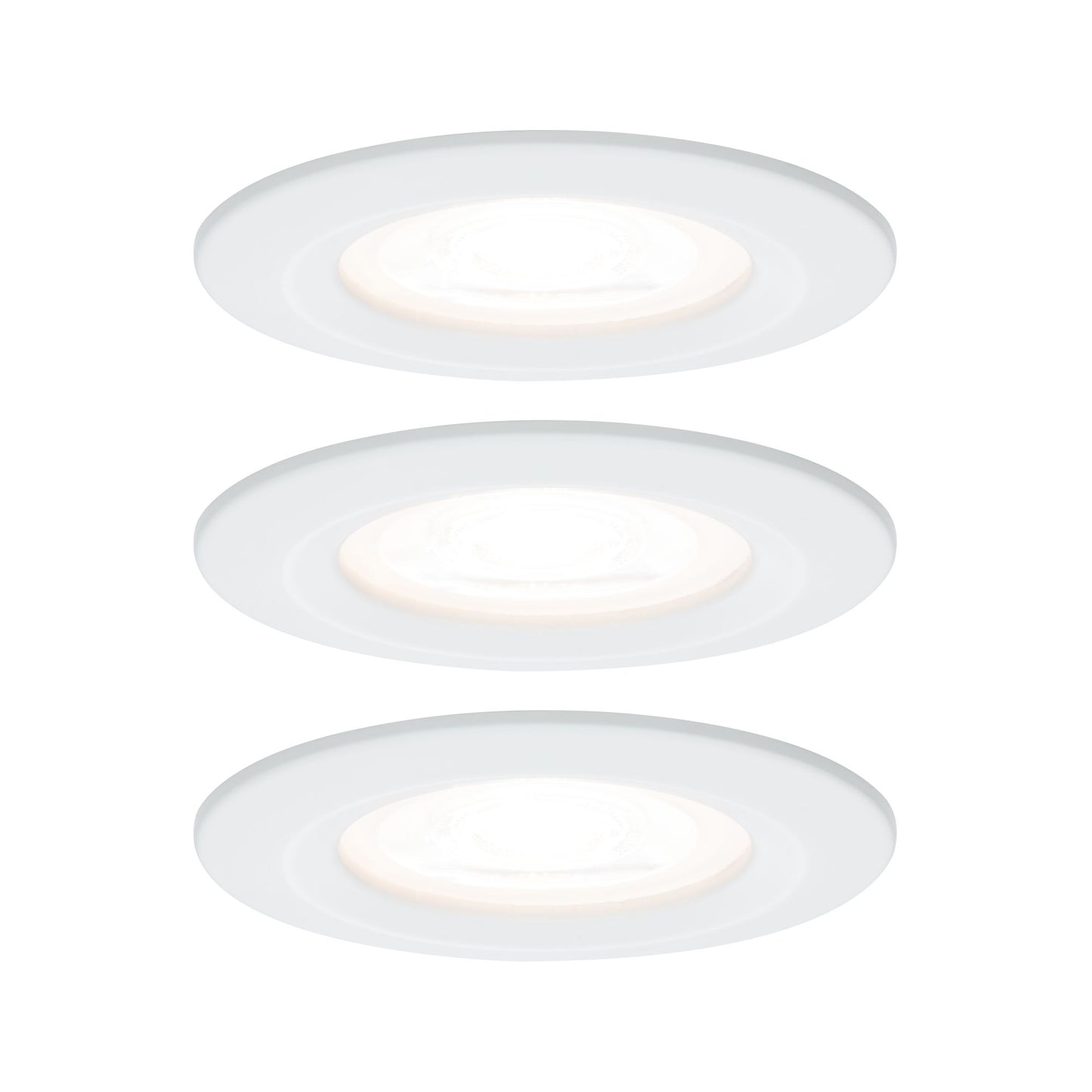 Paulmann Premium EBL Set Nova rund starr LED 3x5,5W 230V Weiß matt/Alu