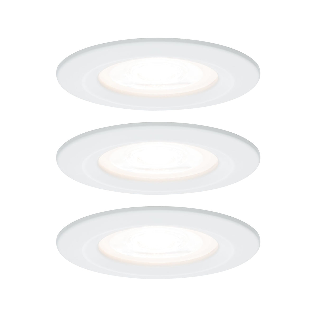 Paulmann Premium EBL Set Nova rund starr LED 3x5,5W 230V Weiß matt/Alu