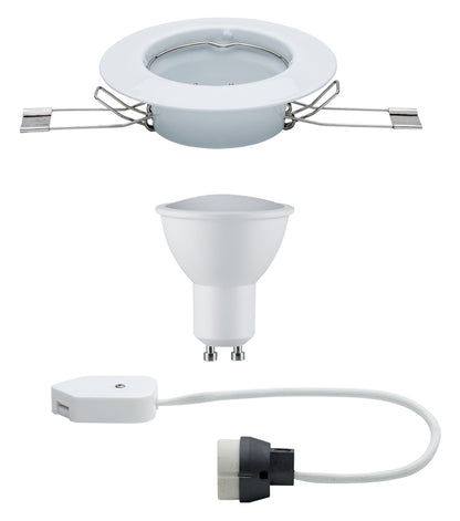Paulmann EBL Set rund starr LED 1x4,5W 230V Weiß/Metall
