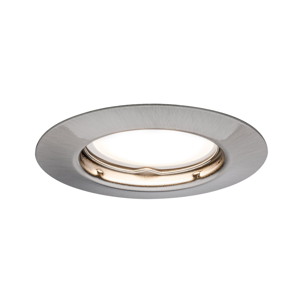 Paulmann EBL Set rund starr LED 1x4,5W 230V Eisen geb/Metall