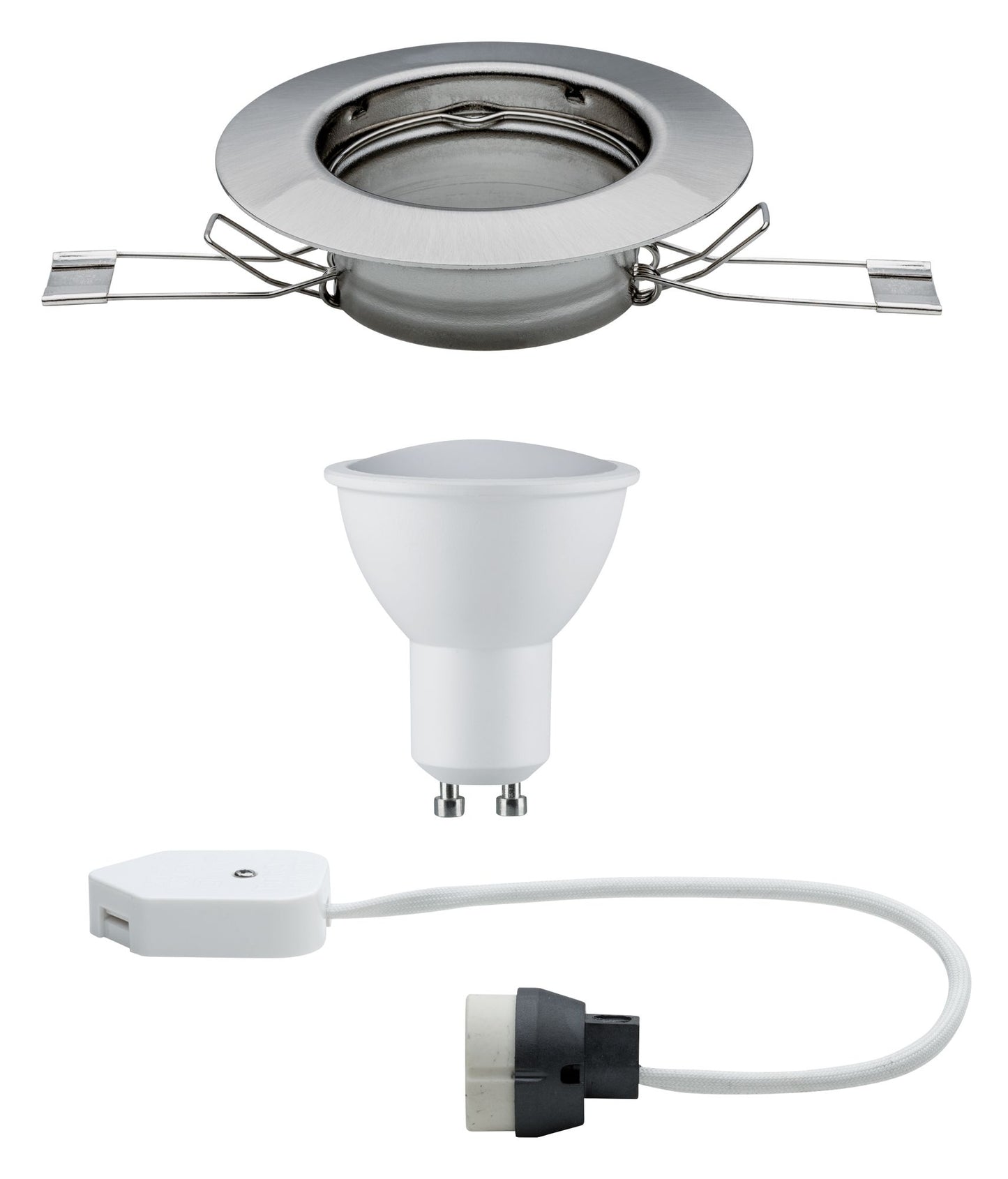 Paulmann EBL Set rund starr LED 1x4,5W 230V Eisen geb/Metall