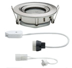 Paulmann EBL Set Nova Plus IP65 schwb max 1x35W GU10/GU5,3 51mm Eisen geb/Alu Zink