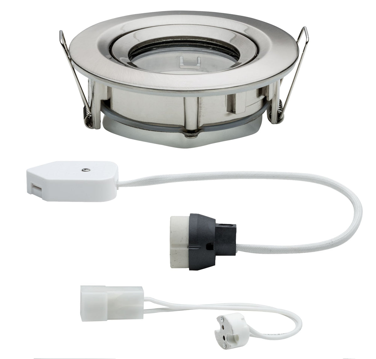 Paulmann EBL Set Nova Plus IP65 schwb max 1x35W GU10/GU5,3 51mm Eisen geb/Alu Zink