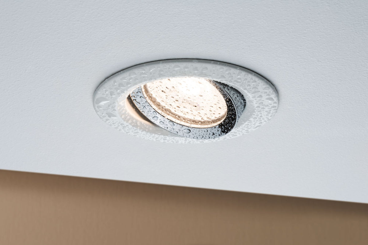 Paulmann EBL Set Nova Plus IP65 schwb max 1x35W G GU10/GU5,3 51mm Weiß Chrom matt/Alu Z