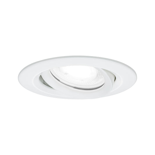 Paulmann Einbauleuchte LED Nova Plus rund 1x6W GU10 Weiß matt schwenkbar dimmbar