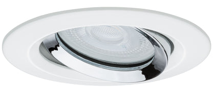 Paulmann Einbauleuchte LED Nova Plus rund 1x6W GU10 Weiß matt,Chrom schwenkbar dimmbar