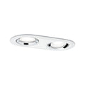 Paulmann Einbauleuchte LED Nova Plus rund 1x 2x6W GU10 Weiß matt,Chrom schwenkbar dimmbar