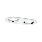 Paulmann Einbauleuchte LED Nova Plus rund 1x 2x6W GU10 Weiß matt,Chrom schwenkbar dimmbar