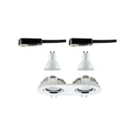Paulmann Einbauleuchte LED Nova Plus rund 1x 2x6W GU10 Weiß matt,Chrom schwenkbar dimmbar