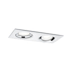 Paulmann Einbauleuchte LED Nova Plus eckig 1x 2x6W GU10 Weiß matt,Chrom schwenkbar dimmbar
