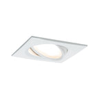 Paulmann EBL Set Nova Plus Coin dim eckig schwenk LED 1x6,8W 633lm 2700K Weiß matt/Alu