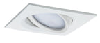 Paulmann EBL Set Nova Plus Coin dim eckig schwenk LED 1x6,8W 633lm 2700K Weiß matt/Alu