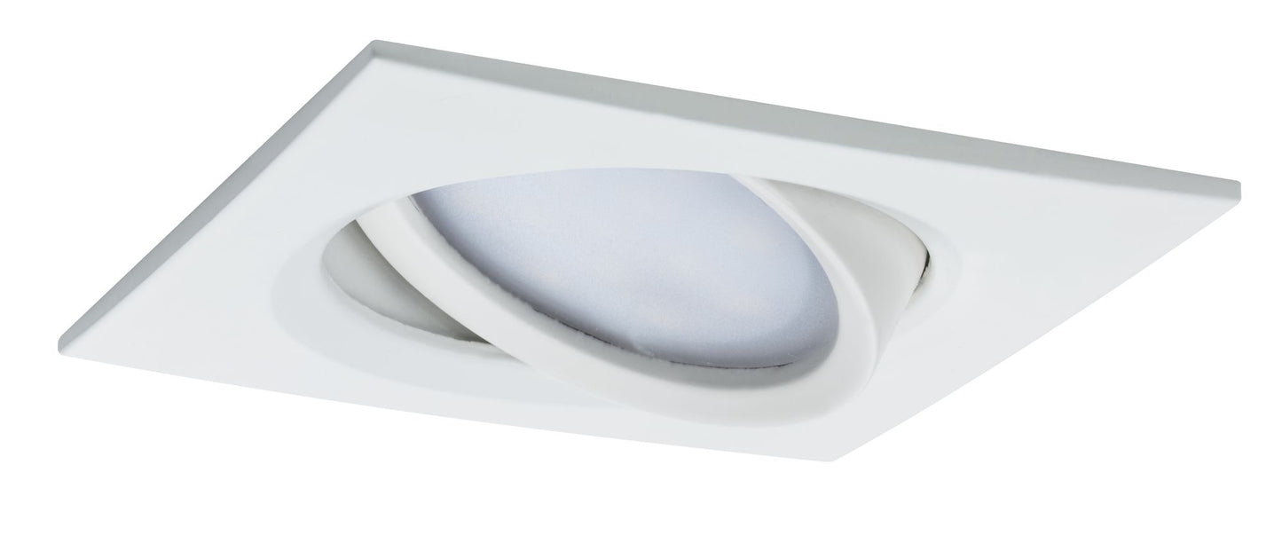 Paulmann EBL Set Nova Plus Coin dim eckig schwenk LED 1x6,8W 633lm 2700K Weiß matt/Alu