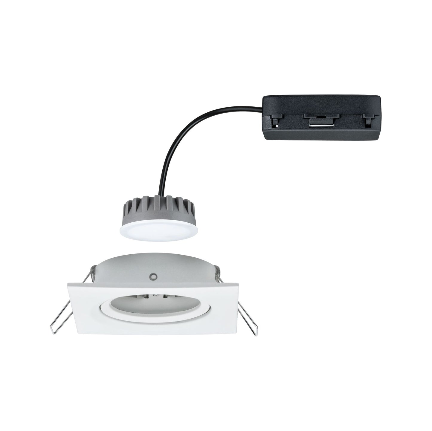 Paulmann EBL Set Nova Plus Coin dim eckig schwenk LED 1x6,8W 633lm 2700K Weiß matt/Alu