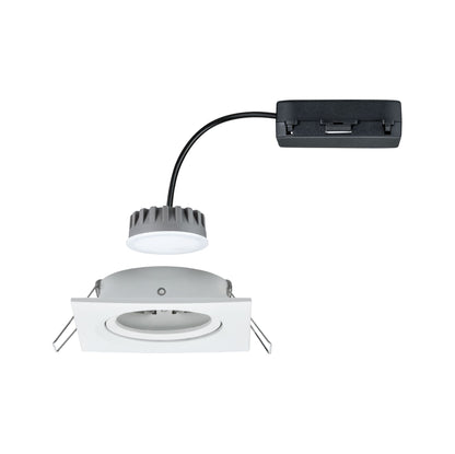Paulmann EBL Set Nova Plus Coin dim eckig schwenk LED 1x6,8W 633lm 2700K Weiß matt/Alu