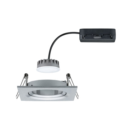 Paulmann Einbauleuchte LED Nova Plus eckig 1x6W Coin Alu schwenkbar dimmbar