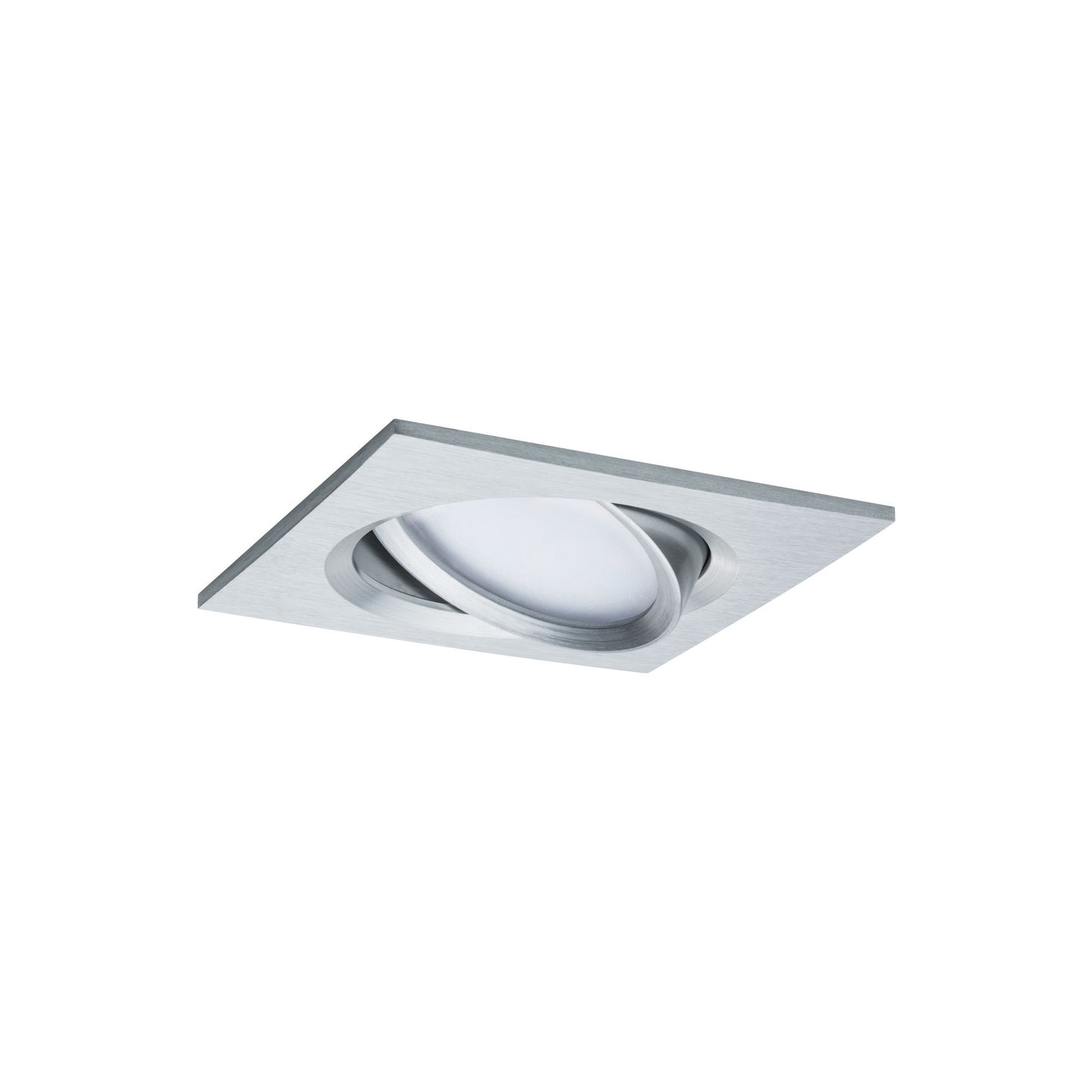 Paulmann Einbauleuchte LED Nova Plus eckig 3x6W Coin Alu gedreht schwenkbar dimmbar