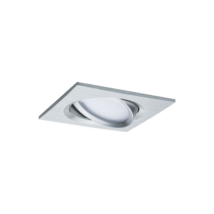 Paulmann Einbauleuchte LED Nova Plus eckig 3x6W Coin Alu gedreht schwenkbar dimmbar