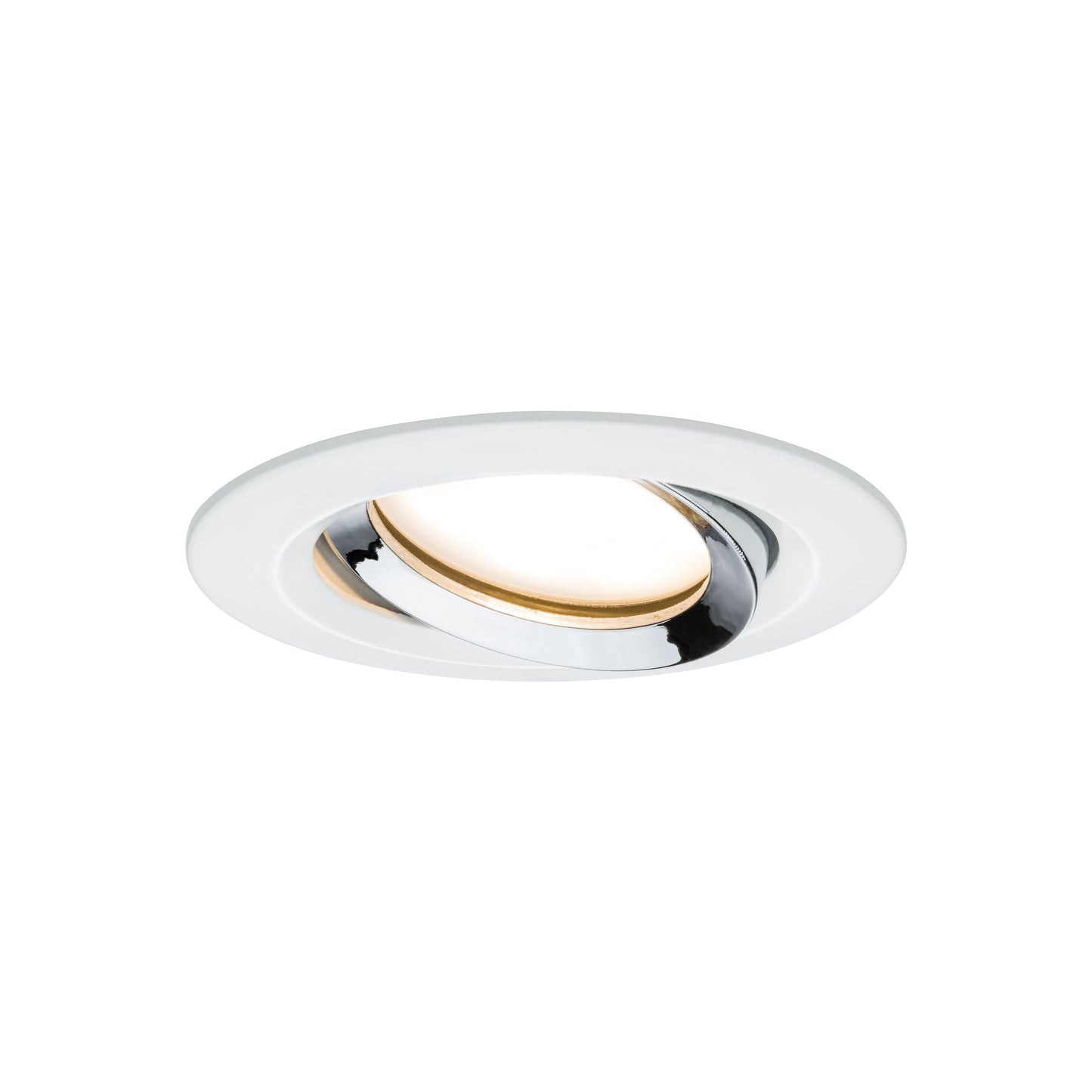 Paulmann Einbauleuchte LED Nova Plus rund 3x6W Coin Weiß matt,Chrom schwenkbar dimmbar