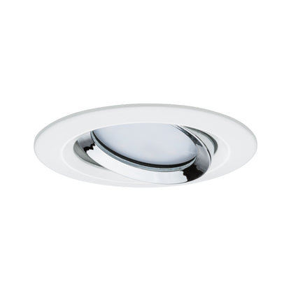 Paulmann Einbauleuchte LED Nova Plus rund 3x6W Coin Weiß matt,Chrom schwenkbar dimmbar