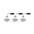 Paulmann Einbauleuchte LED Nova Plus rund 3x6W Coin Weiß matt,Chrom schwenkbar dimmbar