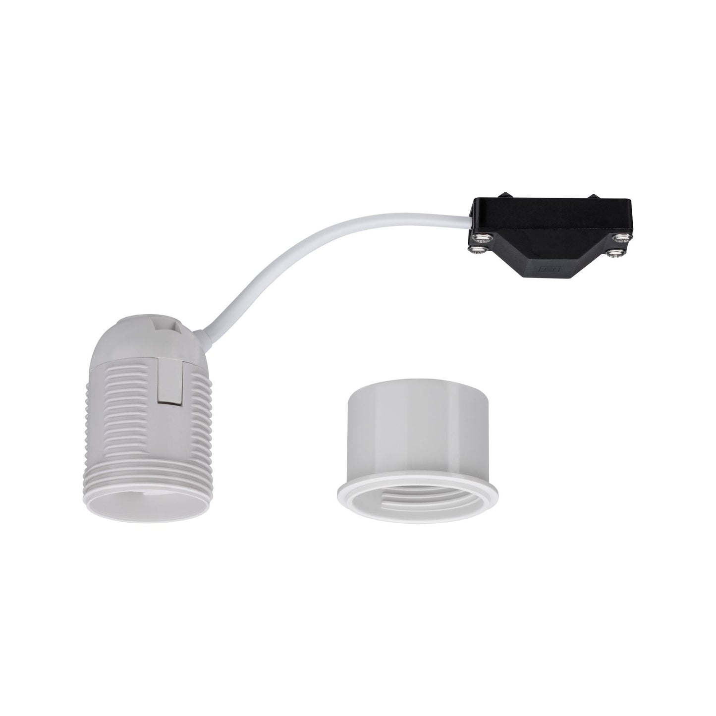 Paulmann EBL E27 Fassung max 1x10W 230V Weiß mit Adapterhülse für Einbauleuchten