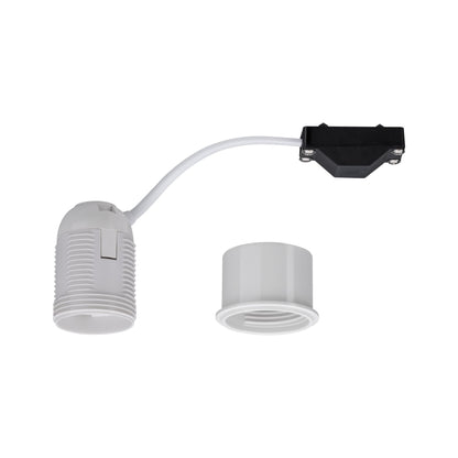 Paulmann EBL E27 Fassung max 1x10W 230V Weiß mit Adapterhülse für Einbauleuchten