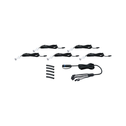Paulmann Outdoor Plug & Shine EBL Set MicroPen II 5x0,22W IP67 3000K Edelstahl